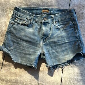 MOTHER Light Blue Jean Shorts